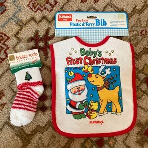 NEW Christmas bib and socks